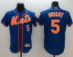 New York Mets #5 David Wright Blue Flexbase Collection Stitched MLB Jersey