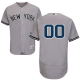 New York Yankees Gray Flex Base Men's Customized MLB Jersey