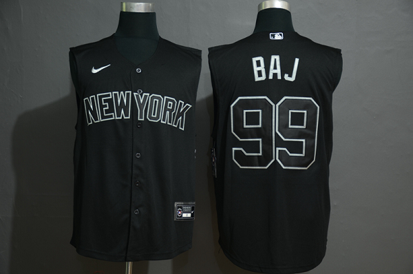 Men's New York Yankees #99 Aaron Judge Black 2020 Cool and Refreshing Sleeveless Fan Stitched MLB Nike Jersey