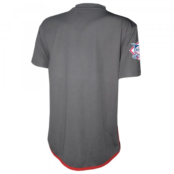 Youth Atlanta Braves Stitches Charcoal Team V-Neck Jersey