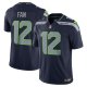 Men's Seattle Seahawks 12s Nike Navy Vapor F.U.S.E. Limited Jersey