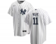 Men's New York Yankees #11 Anthony Volpe White Cool Base Alternate Jersey