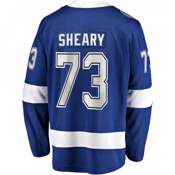 Men's Tampa Bay Lightning Conor Sheary Fanatics Blue Home Breakaway Jersey