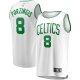 Youth Boston Celtics Kristaps Porzingis Fanatics White Fast Break Player Jersey - Association Edition