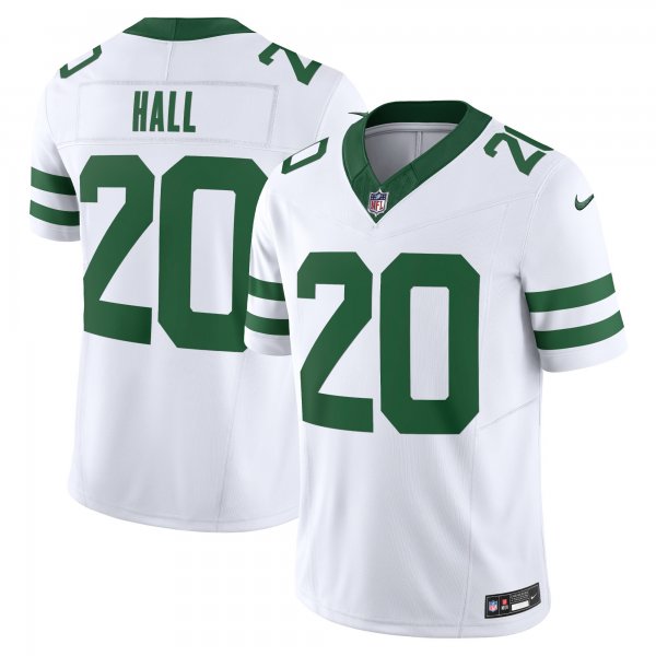 Men's New York Jets #20 Breece Hall Nike Legacy White Vapor F.U.S.E. Limited Jersey