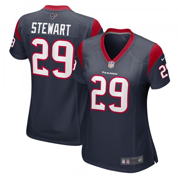 Women's Houston Texans M.J. Stewart Nike Navy Game Player Jersey