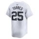 Men's New York Yankees Gleyber Torres Nike White Home Limited Player Jersey