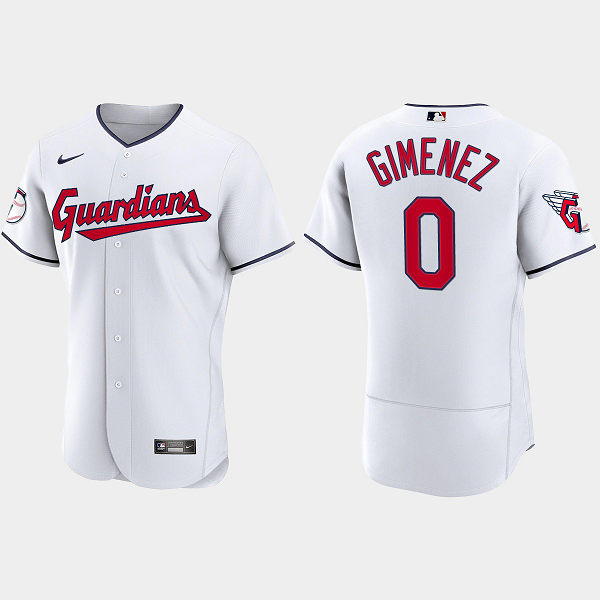 Andres Gimenez Cleveland Guardians 2022 Home Men's Jersey - White