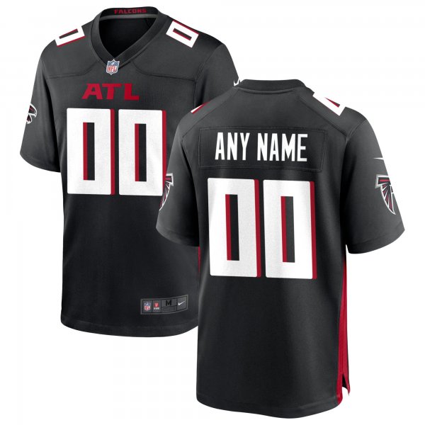 Men's Atlanta Falcons Nike Black Custom Game Jersey