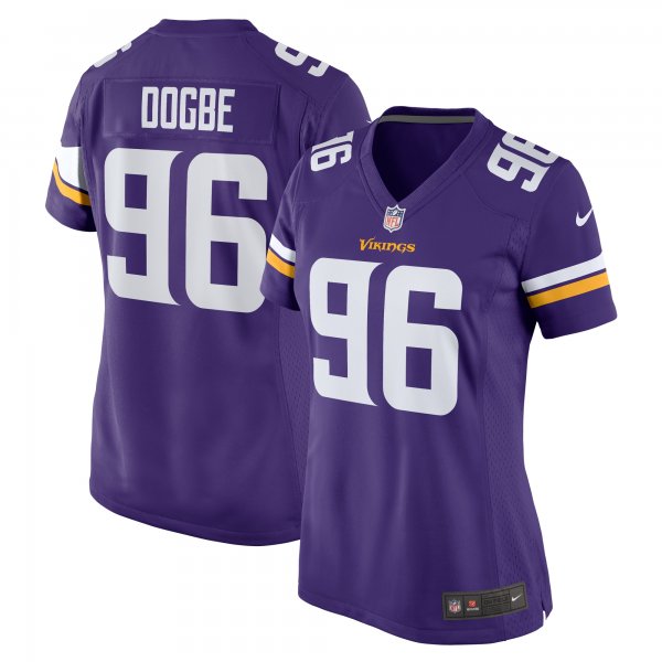 Women's Minnesota Vikings Michael Dogbe Nike  Purple Team Game Jersey