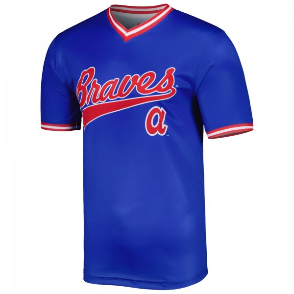 Men's Atlanta Braves Stitches Royal Cooperstown Collection Team Jersey