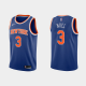 Men's New York Knicks #3 Nerlens Noel Icon Edition Blue NBA Jersey