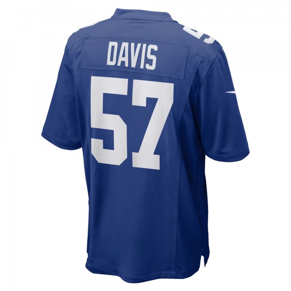 Men's New York Giants Jarrad Davis Nike  Royal Team Game Jersey