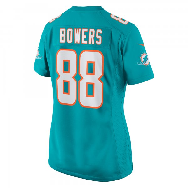 Women's Miami Dolphins Nick Bowers Nike  Aqua Team Game Jersey