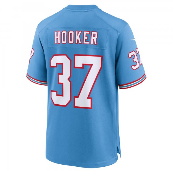 Men's Tennessee Titans Amani Hooker Nike Light Blue Oilers Throwback Player Game Jersey