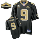 New Orleans Saints #9 Drew Brees Black Super Bowl XLIV 44 Champions Stitched Youth NFL Jersey