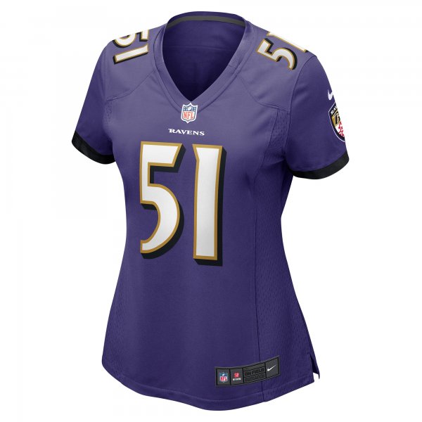 Women's Baltimore Ravens Josh Ross Nike Purple Game Player Jersey