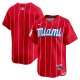 Men's Miami Marlins  Nike Red City Connect Limited Jersey