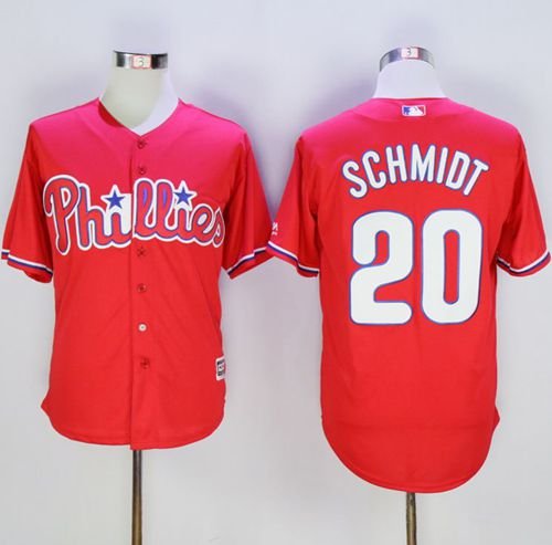 Philadelphia Phillies #20 Mike Schmidt Red New Cool Base Stitched MLB Jersey