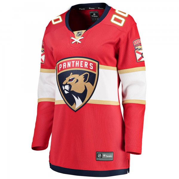 Women's Florida Panthers Fanatics Red Home Breakaway Custom Jersey