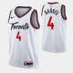 2023-24 Toronto Raptors Association Edition #4 Scottie Barnes White Swingman Jersey