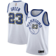 Men's Nike Golden State Warriors #23 Draymond Green White Throwback Swingman Hardwood Classics NBA Jersey