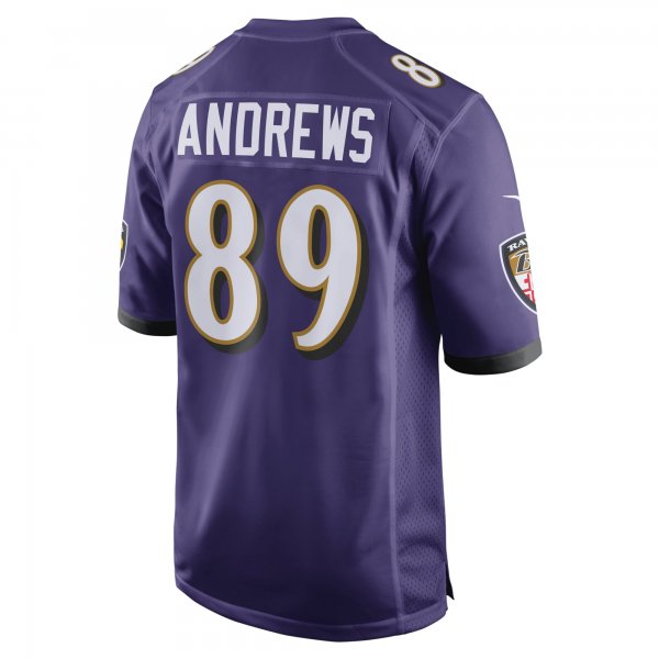 Men's Baltimore Ravens Mark Andrews Nike Purple Game Team Jersey