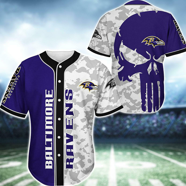 Baltimore Ravens NFL 3D Digital Printed Fashion Baseball Legend Jersey