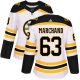 Adidas Boston Bruins #63 Brad Marchand White Road Women's Stitched NHL Jersey