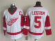 Men's Detroit Red Wings #5 Lidstrom White Throwback NHL Jersey