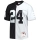 Men's Las Vegas Raiders Charles Woodson Mitchell & Ness Black/Silver 1998 Split Legacy Replica Jersey