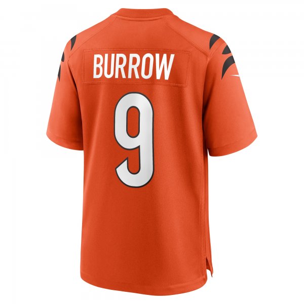 Men's Cincinnati Bengals Joe Burrow Nike Orange Game Jersey