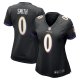 Women's Baltimore Ravens Roquan Smith Nike Black Team Game Jersey