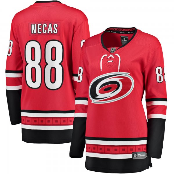 Women's Carolina Hurricanes Martin Necas Fanatics Red Alternate Breakaway Player Jersey