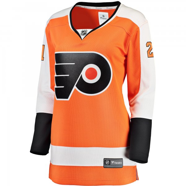 Women's Philadelphia Flyers Scott Laughton Fanatics Orange Breakaway Player Jersey