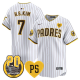 Men's San Diego Padres #7 Ha-Seong Kim For Peter & Petco Park 20th Patch Vapor Premier Limited All Stitched Cool Base Jersey