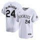 Men's Colorado Rockies Ryan McMahon Nike White 2024 MLB World Tour Mexico City Series Home Limited Player Jersey