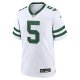 Men's New York Jets Garrett Wilson Nike Legacy White Game Jersey