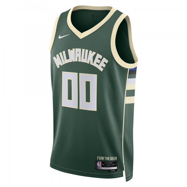 Unisex Milwaukee Bucks Nike Hunter Green Swingman Custom Jersey - Icon Edition