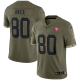 Men's Nike Jerry Rice Olive #80 San Francisco 49ers 2022 Salute To Service Retired Player Limited Jersey