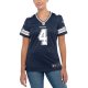 Women's Dallas Cowboys Dak Prescott Nike Navy Game Team Jersey