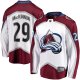 Men's Colorado Avalanche Nathan MacKinnon Fanatics White Away Premier Breakaway Player Jersey