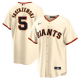 Youth San Francisco Giants #5 Mike Yastrzemski Nike Home Player Cream Jersey