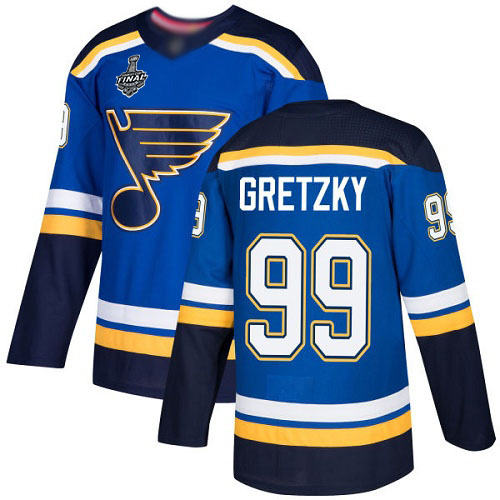 St. Louis Blues #99 Wayne Gretzky Blue Home Stanley Cup Final Bound Stitched Adidas NHL Jersey