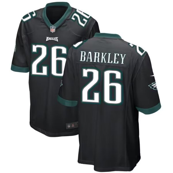 Youth Philadelphia Eagles #26 Saquon Barkley Nike Black Limited Stitched Jersey