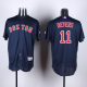 Red Boston Red Sox #11 Rafael Devers Navy Blue Flexbase Collection Stitched MLB Jersey