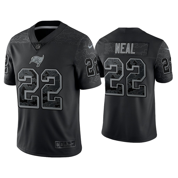 Men's Nike NFL Tampa Bay Buccaneers Keanu Neal Reflective Limited Black Jersey