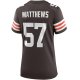 Women's Cleveland Browns Clay Matthews Nike Brown Game Retired Player Jersey