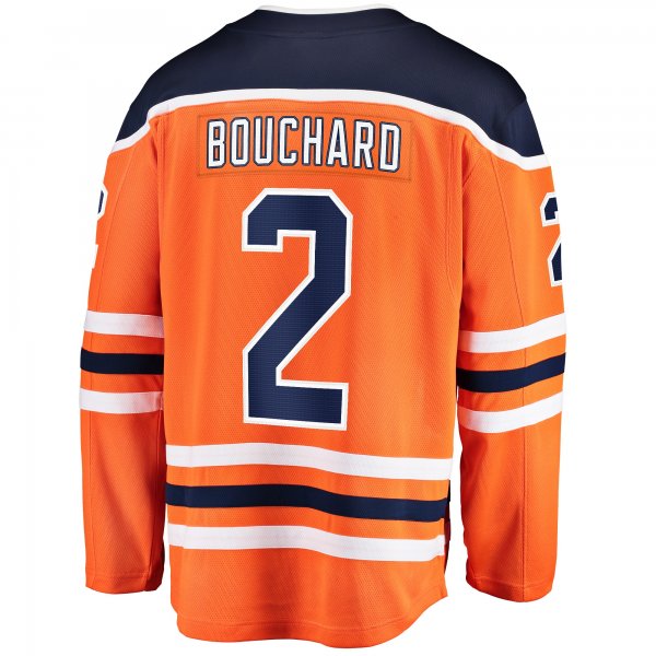 Men's Edmonton Oilers Evan Bouchard Fanatics Orange Home Breakaway Jersey