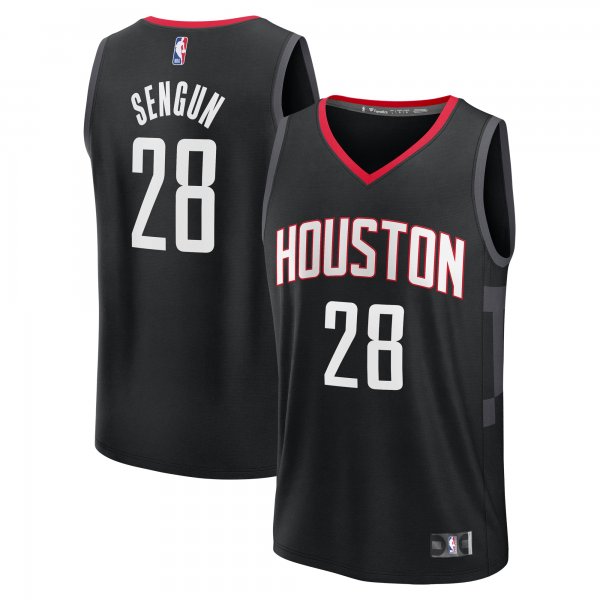 Men's Houston Rockets Alperen Sengun Fanatics Black Fast Break Replica Player Jersey - Statement Edition